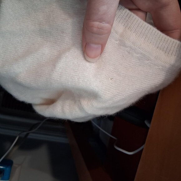 Pepperell nwt new old stock baby blanket fleece satin binding ivory 36x50 - Picture 8 of 10